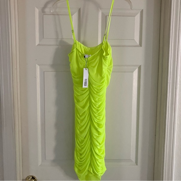 BB DAKOTA BY STEVE MADDEN Neon Green Citron Stay Mesh Dress XL NWT - Picture 16 of 16